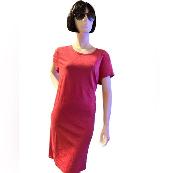 Gap Short-Sleeve T-Shirt Causal Pink Dress - Size XL, NWT - Picture 2 of 4